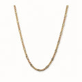 14K Gold Starburst Figaro Chain - 2mm — overall