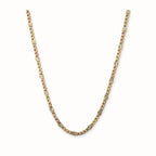14K Gold Starburst Figaro Chain - 2mm — overall