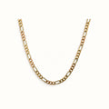 14K Gold Figaro Tri-Color Chain - 3mm — overall