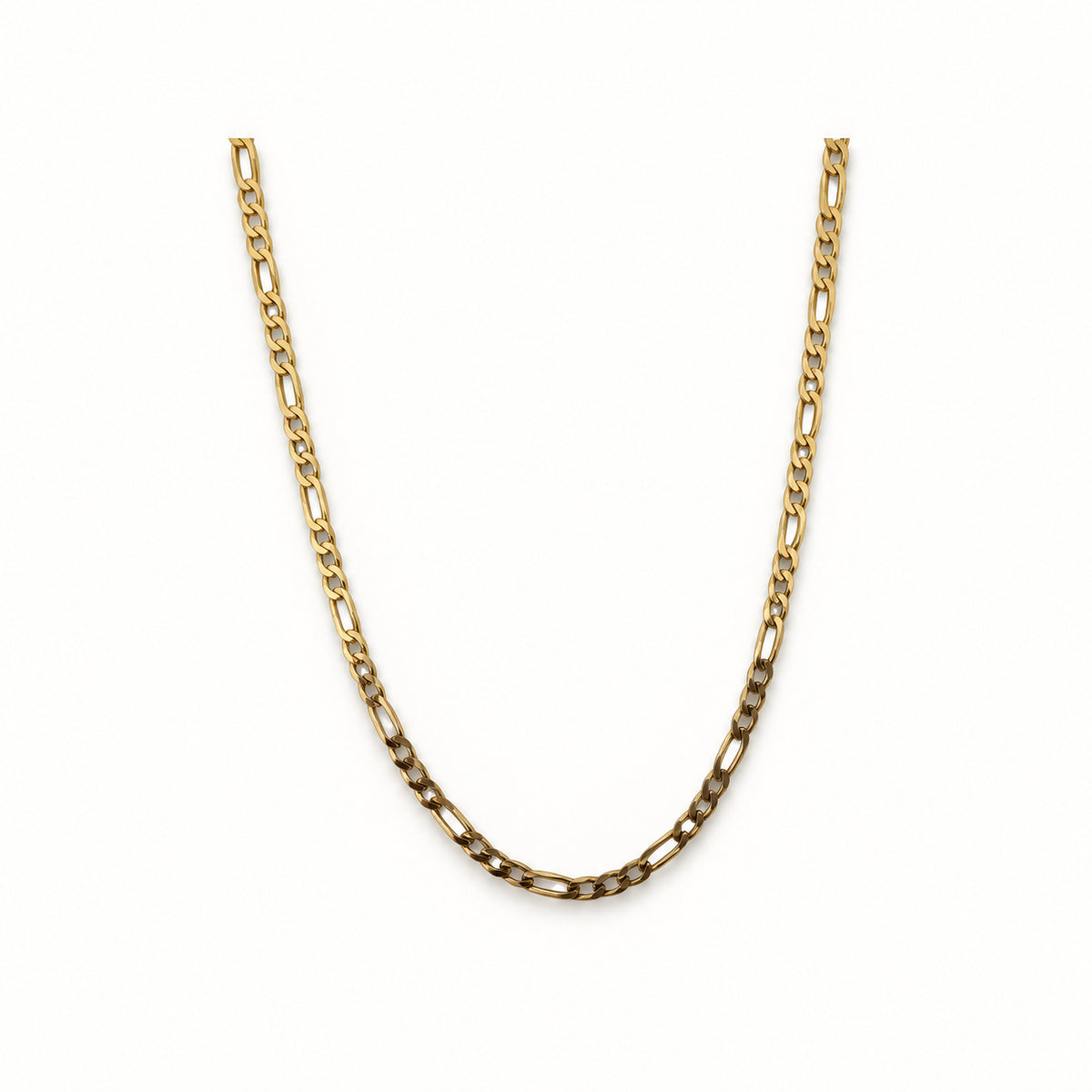 14K Gold Figaro Chain - 3mm — overall