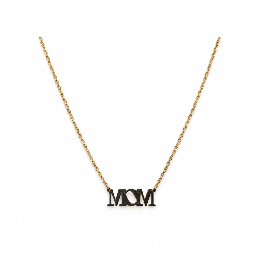 14K Gold Mom Necklace — overall