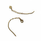 14K Gold Heart CZ Necklace — detail